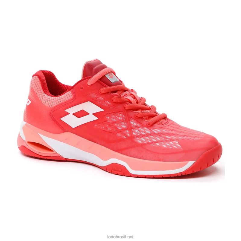 Fluo vermelho/todo branco/rosa vivo Lotto mulheres mirage 100 spd w J6J6Z765