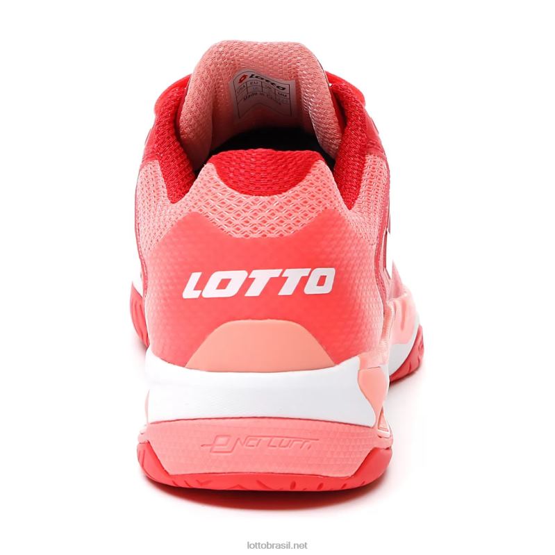 Fluo vermelho/todo branco/rosa vivo Lotto mulheres mirage 100 spd w J6J6Z765