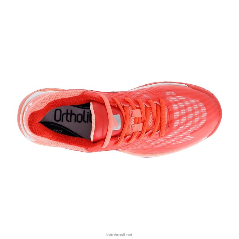 Fluo vermelho/todo branco/rosa vivo Lotto mulheres mirage 100 spd w J6J6Z765