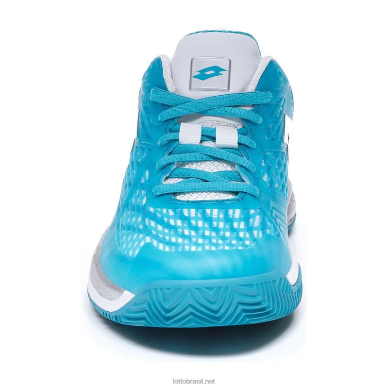 pássaro azul/todo branco/metal prateado Lotto mulheres miragem 100 cly w J6J6Z769