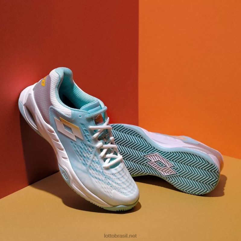 todo branco/açafrão/azul paraíso Lotto mulheres miragem 100 cly w J6J6Z756