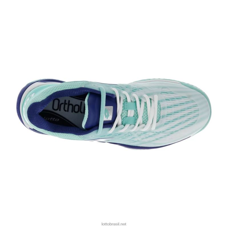 todo branco/azul sodalita/repolho verde Lotto mulheres mirage 100 spd w J6J6Z766