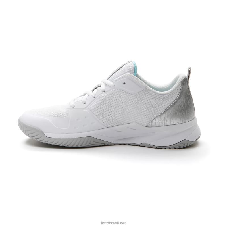 todo branco/metal prateado 2/azul paraíso Lotto mulheres mirage 600 alr w J6J6Z772