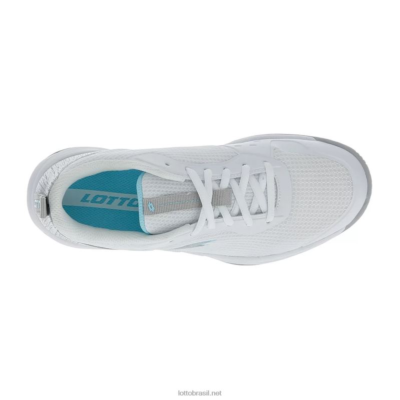 todo branco/metal prateado 2/azul paraíso Lotto mulheres mirage 600 alr w J6J6Z772
