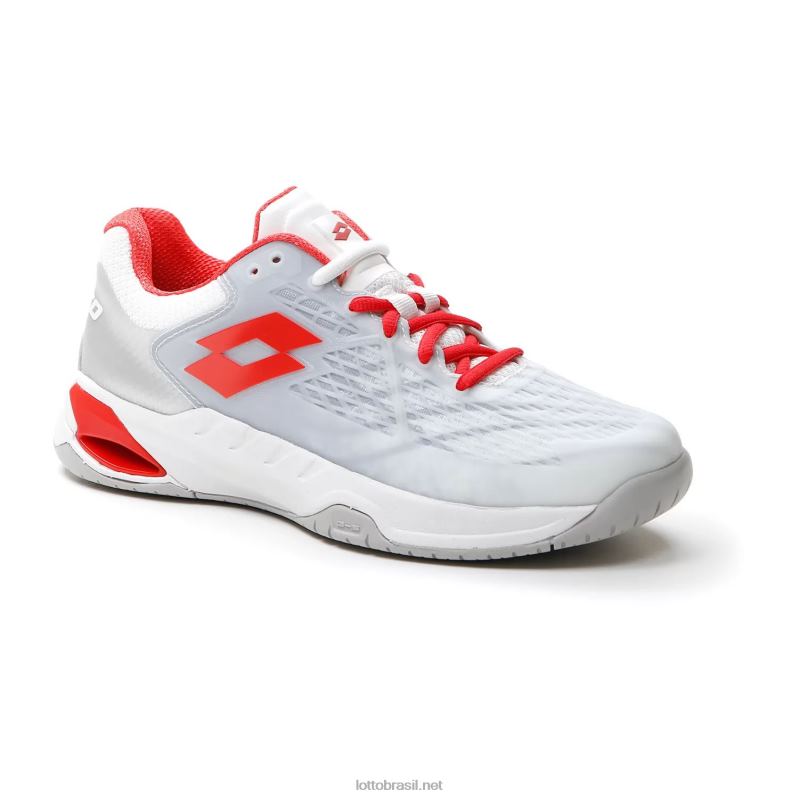 tudo branco/vermelho papoula Lotto mulheres mirage 100 spd w J6J6Z753