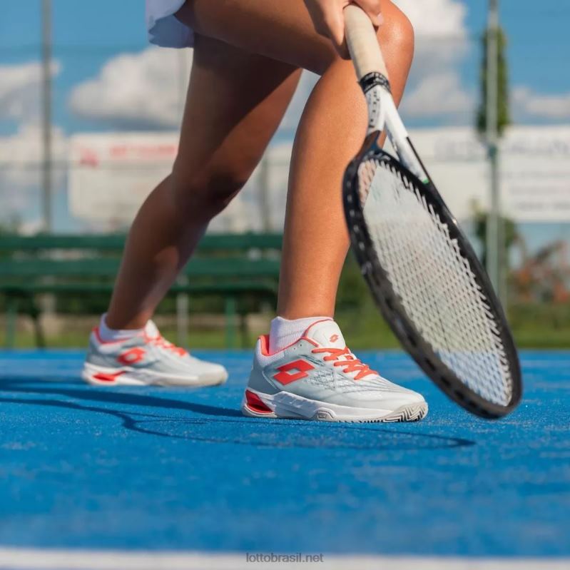 tudo branco/vermelho papoula Lotto mulheres mirage 100 spd w J6J6Z753